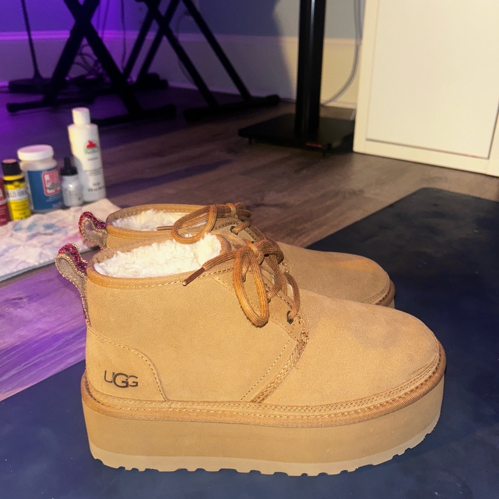 UGG Chestnut Neumal Lace up Boots